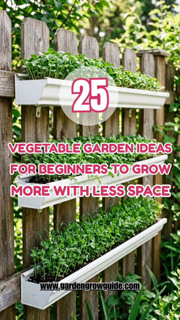 25 Vegetable Garden Ideas for Beginners to Grow More with Less Space
