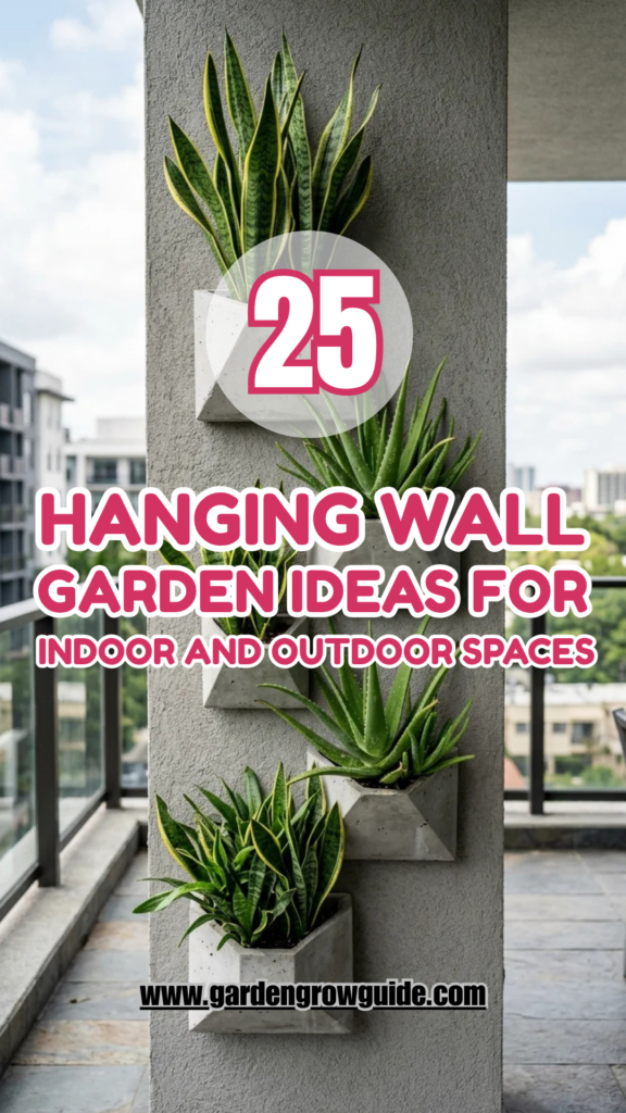 25 Hanging Wall Garden Ideas for Indoor and Outdoor Spaces