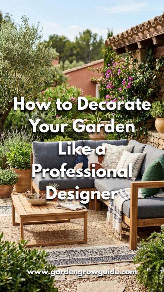 How to Decorate Your Garden Like a Professional Designer
