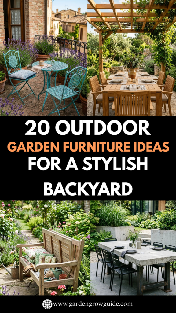20 Outdoor Garden Furniture Ideas for a Stylish Backyard