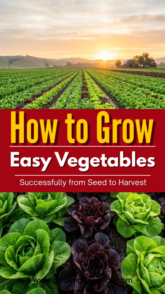 How to Grow Easy Vegetables Successfully from Seed to Harvest