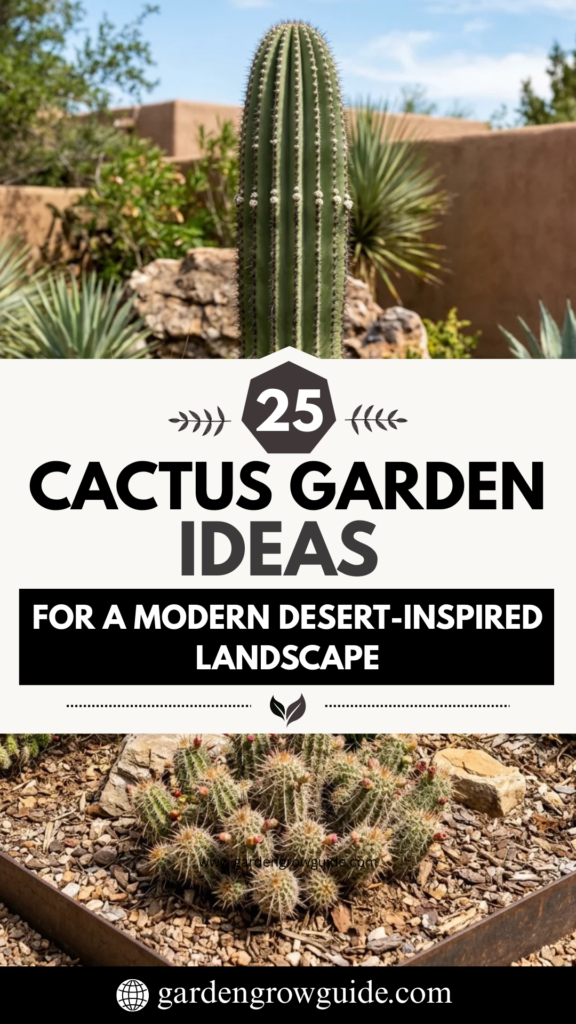 25 Cactus Garden Ideas for a Modern Desert-Inspired Landscape
