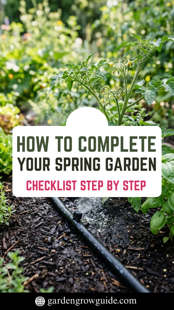 How to Complete Your Spring Garden Checklist Step by Step