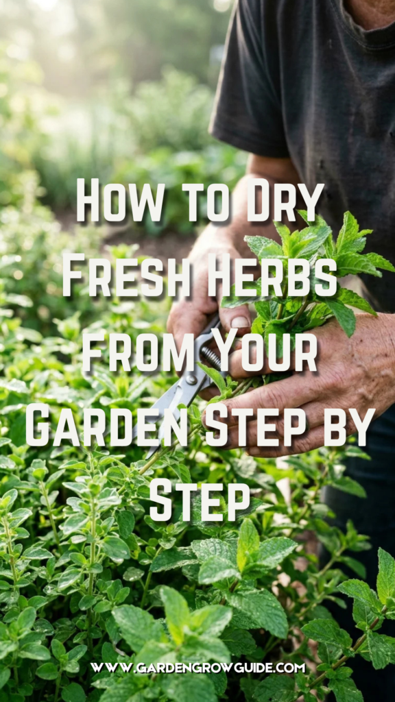 How to Dry Fresh Herbs from Your Garden Step by Step