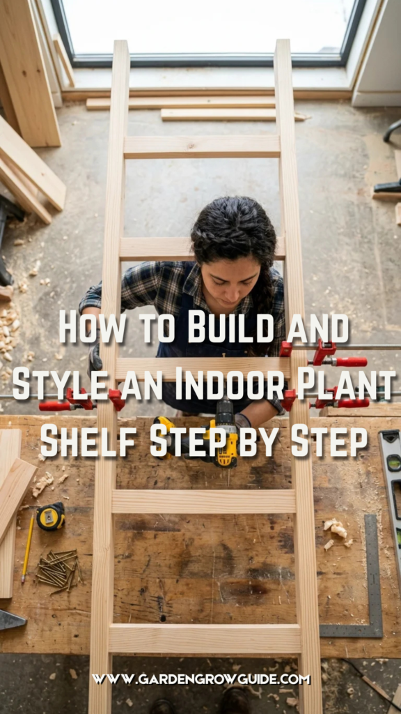 How to Build and Style an Indoor Plant Shelf Step by Step