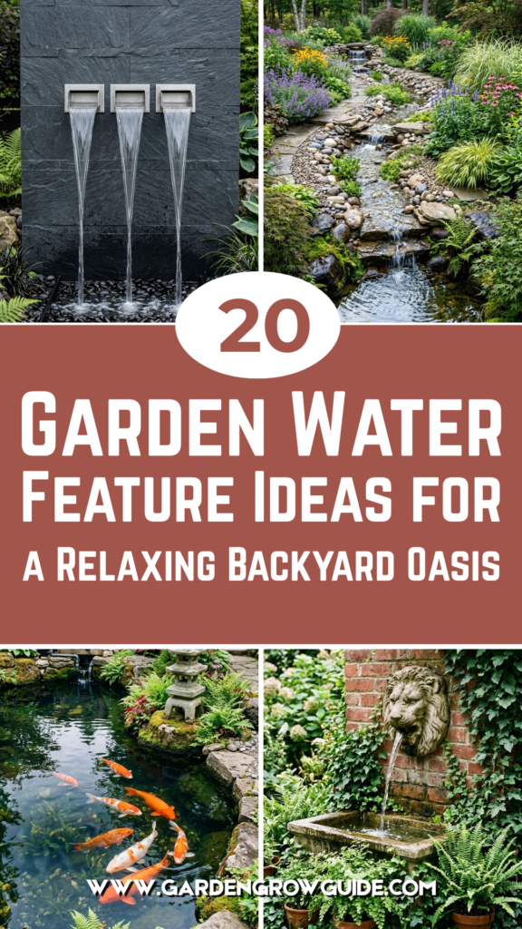 20 Garden Water Feature Ideas for a Relaxing Backyard Oasis