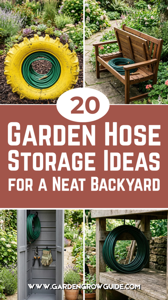 20 Garden Hose Storage Ideas for a Neat Backyard