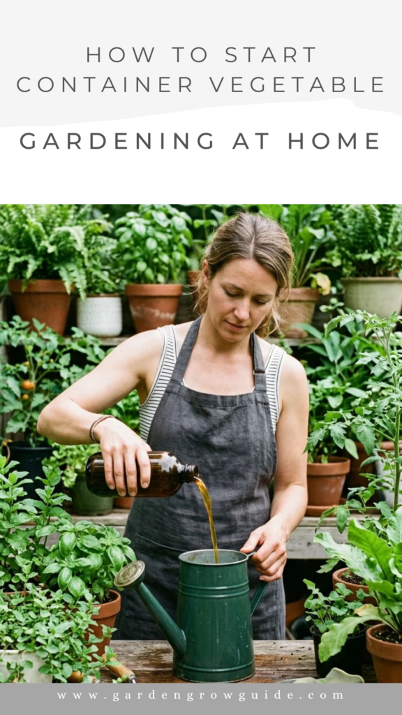How to Start Container Vegetable Gardening at Home