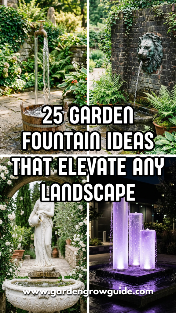 25 Garden Fountain Ideas That Elevate Any Landscape