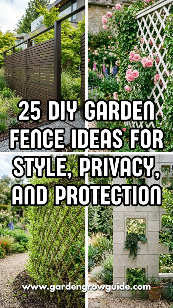 25 DIY Garden Fence Ideas for Style, Privacy, and Protection