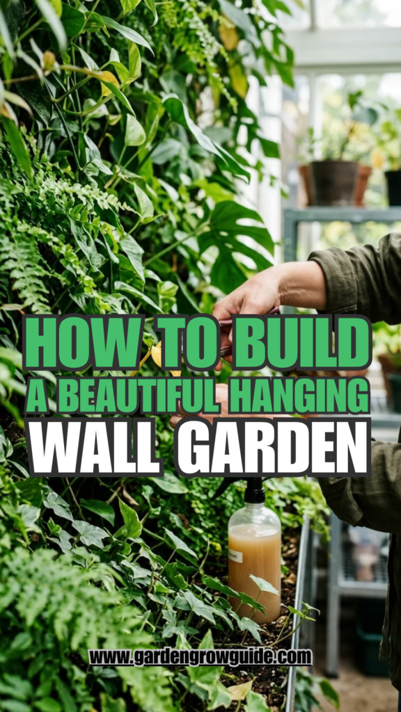 How to Build a Beautiful Hanging Wall Garden