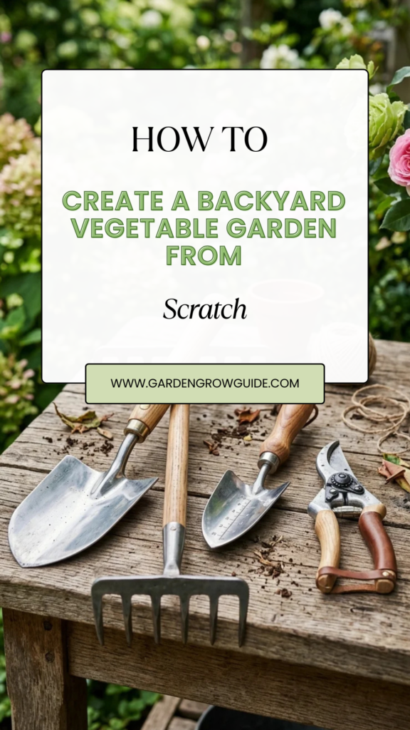 How to Create a Backyard Vegetable Garden from Scratch