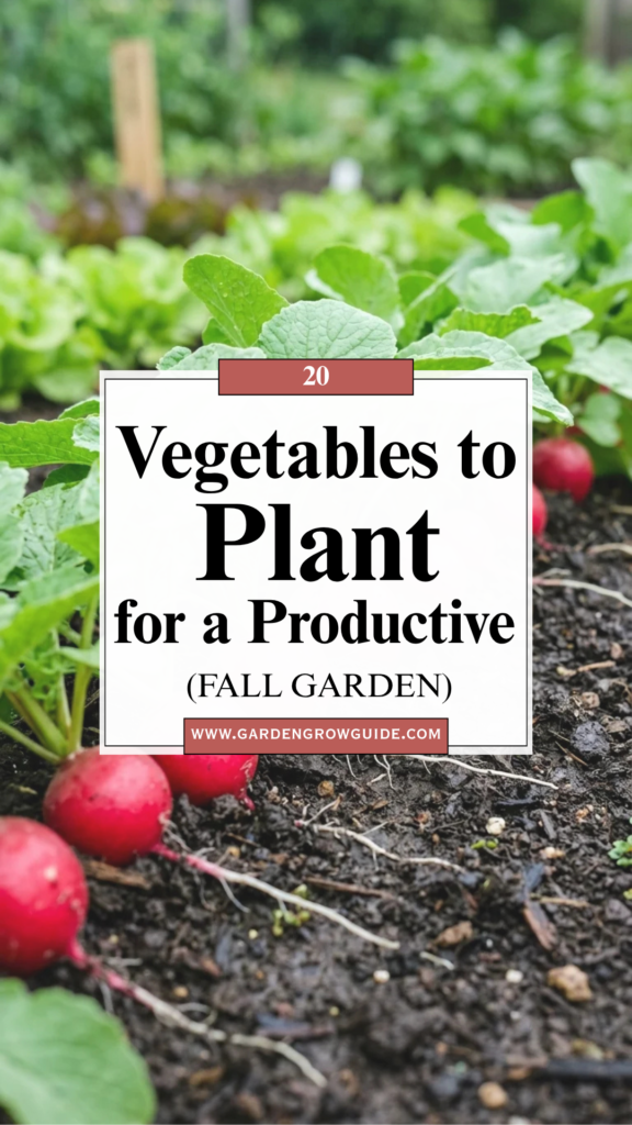 20 Vegetables to Plant for a Productive Fall Garden