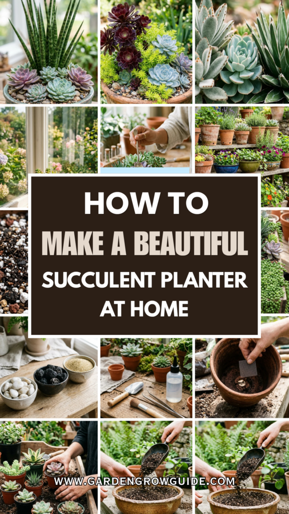 How to Make a Beautiful Succulent Planter at Home