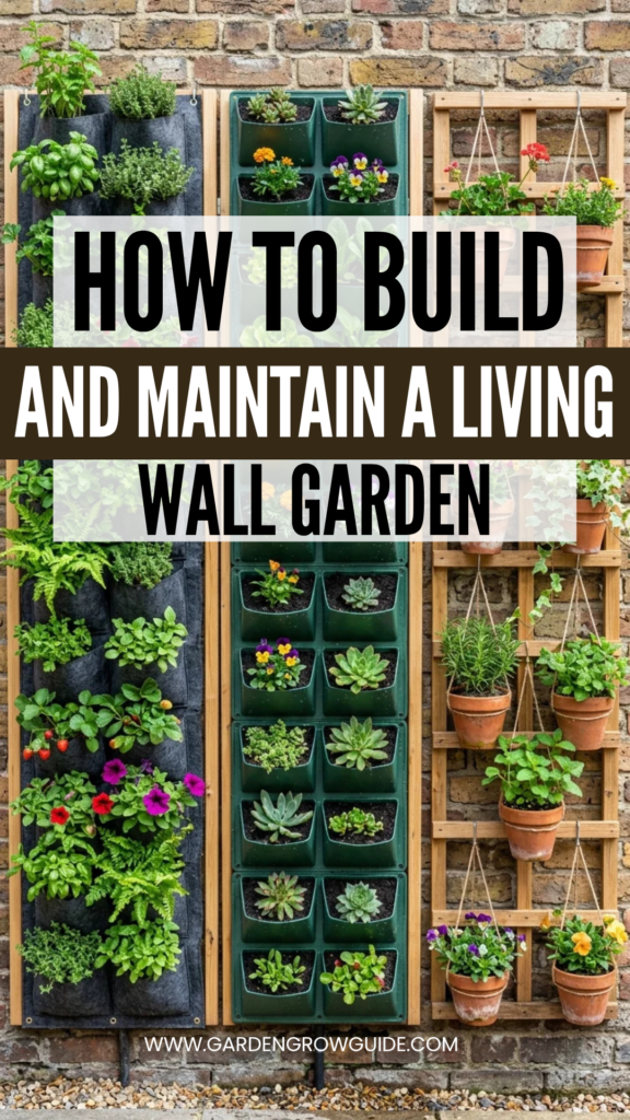 How to Build and Maintain a Living Wall Garden