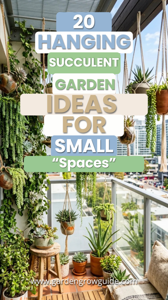 20 Hanging Succulent Garden Ideas for Small Spaces