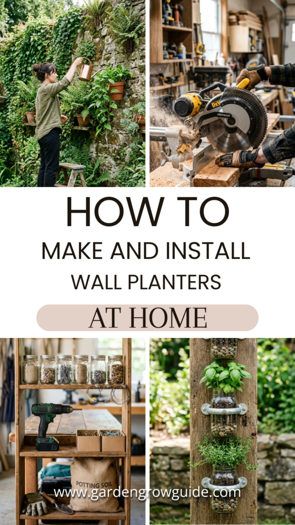 How to Make and Install Wall Planters at Home