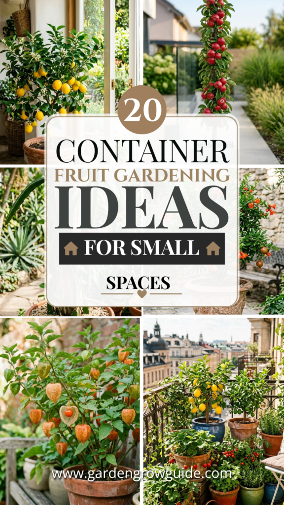 20 Container Fruit Gardening Ideas for Small Spaces