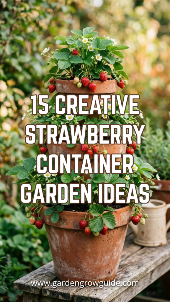 15 Creative Strawberry Container Garden Ideas