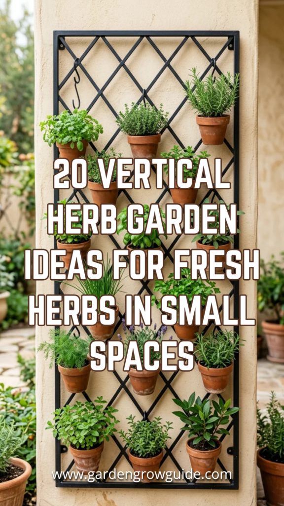 20 Vertical Herb Garden Ideas for Fresh Herbs in Small Spaces