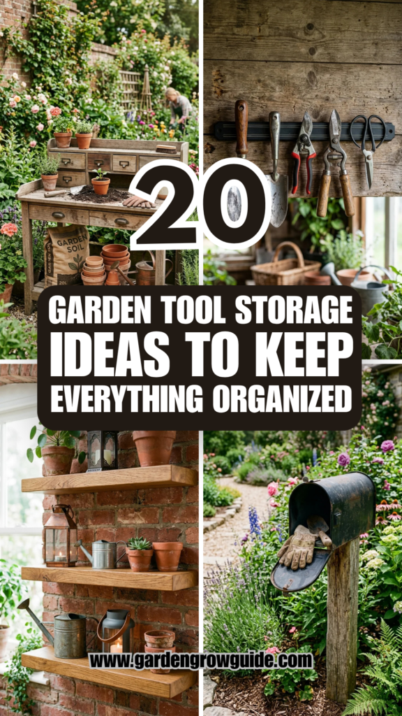 20 Garden Tool Storage Ideas to Keep Everything Organized