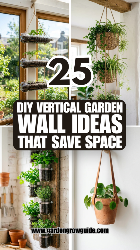 25 DIY Vertical Garden Wall Ideas That Save Space