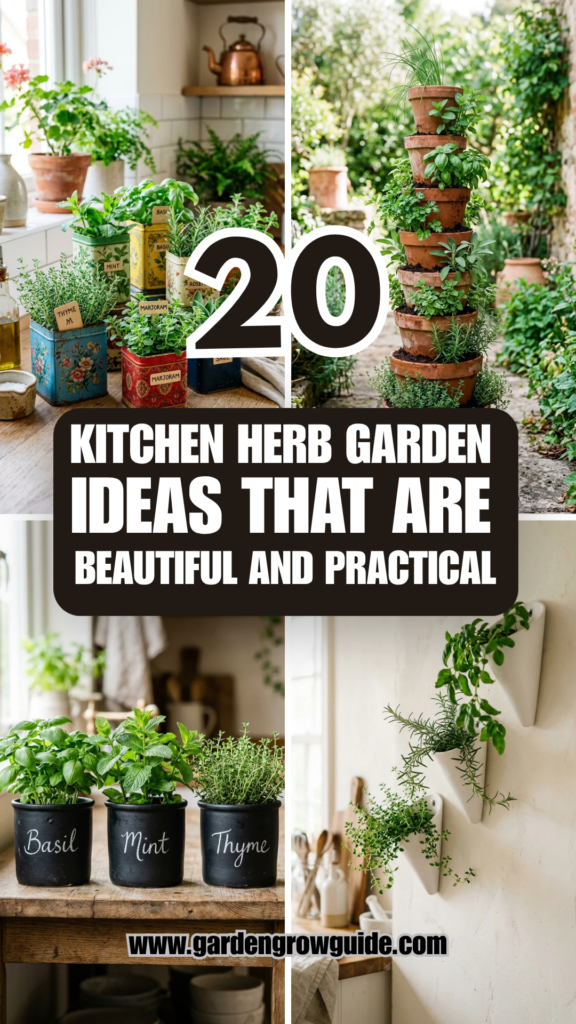20 Kitchen Herb Garden Ideas That Are Beautiful and Practical