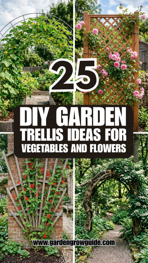 25 DIY Garden Trellis Ideas for Vegetables and Flowers