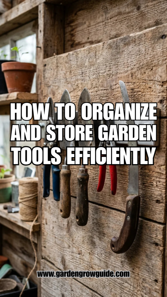 How to Organize and Store Garden Tools Efficiently