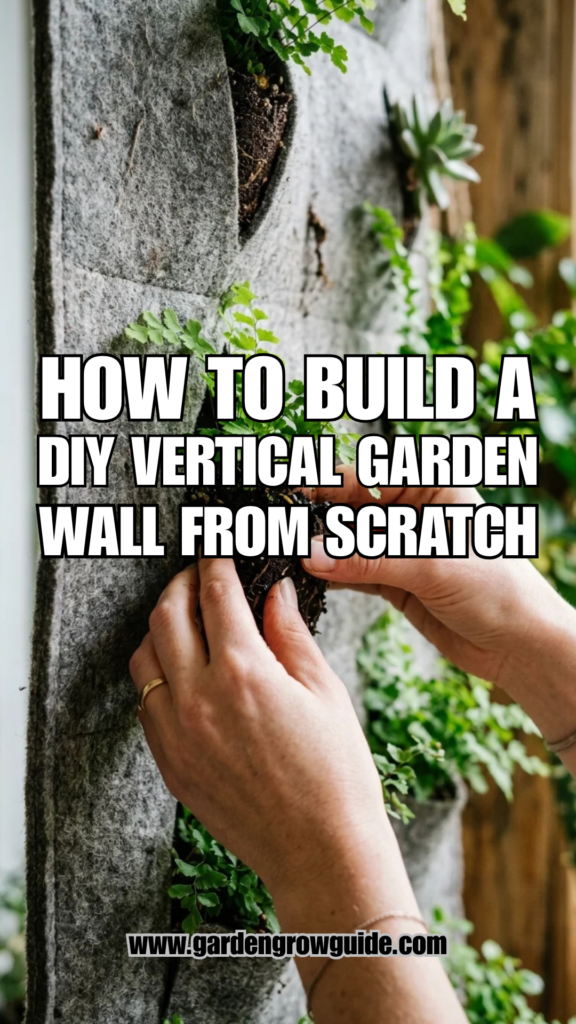 How to Build a DIY Vertical Garden Wall from Scratch