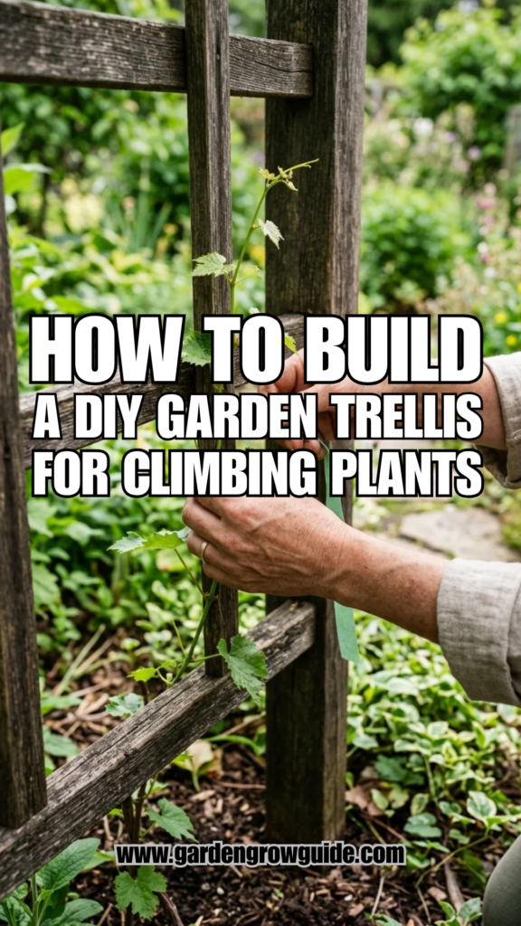 How to Build a DIY Garden Trellis for Climbing Plants