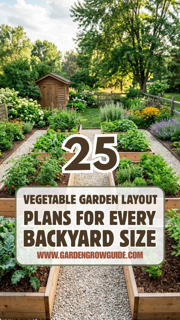 25 Vegetable Garden Layout Plans for Every Backyard Size