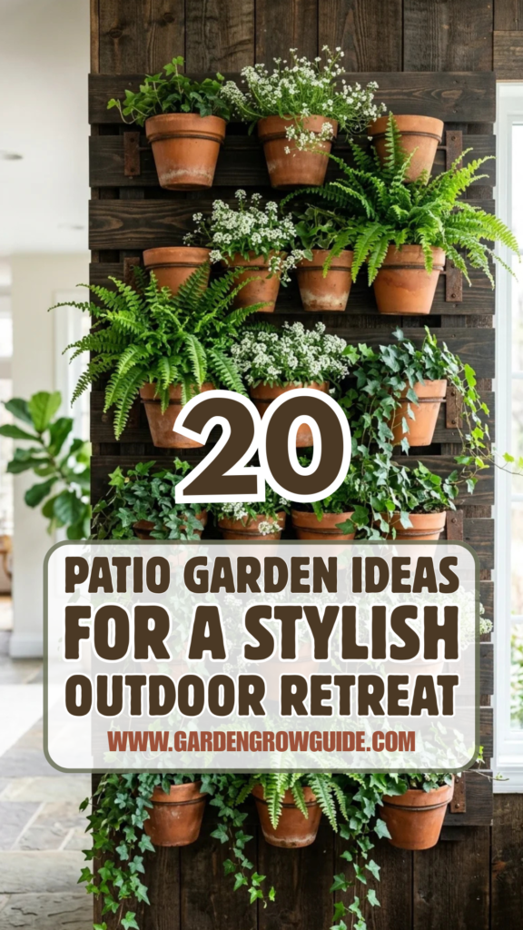 20 Patio Garden Ideas for a Stylish Outdoor Retreat